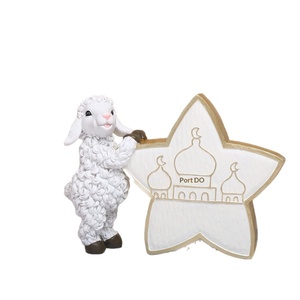 Ornamenti Moderni e Semplici per Eid Al-Adha in Medio Oriente, Decorazioni per Gioielli, Ornamenti a Forma di Castello, Pecora e Stella, Artigianato in Resina per Casa e Scrivania - Product Image 5