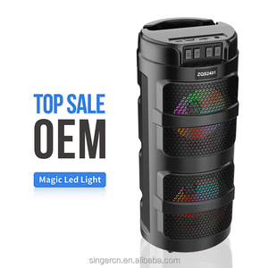 Loa karaoke không dây Bluetooth ZQS2401 <span class=keywords><strong>Daul</strong></span> 4 inch siêu trầm, âm thanh nổi, loa trầm mạnh mẽ, giá rẻ, tích hợp radio FM/TF/USB - Product Image 2