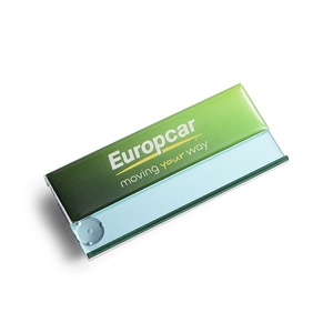 สติกเกอร์อีพ็อกซี่สีเขียว แม่เหล็กสไตล์เรียบง่าย ป้ายชื่อพลาสติกที่น่าสนใจ - Product Image 2