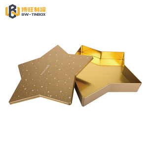 Caja <span class=keywords><strong>de</strong></span> hojalata decorativa en forma <span class=keywords><strong>de</strong></span> <span class=keywords><strong>estrella</strong></span> Chrboxmas Food Wedding Candy Box CMYK Caja <span class=keywords><strong>de</strong></span> hojalata Embalaje Valentine Candy Day Round Metal ISO - Product Image 5