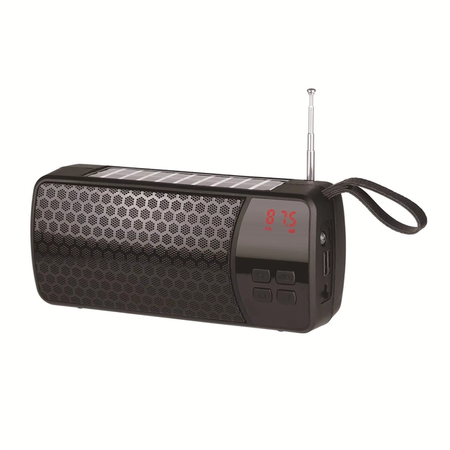 Portable Solar Outdoor Wireless Speaker Cross-border TF Card with Light BT Radio Wholesale