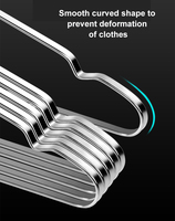 Cintres Manteau Haut de Gamme en Acier Inoxydable Or Mat, Cintres Métalliques pour Chemises, Robes, Vestes, Pantalons et Pantalons Larges