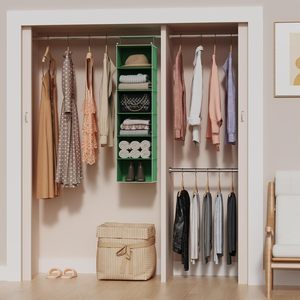 6-<b>Shelf</b> Hanging Closet Organizer 33x15x85cm Foldable Storage <b>Shelves</b> For Bedroom Clothing Organizer - Product Image 4