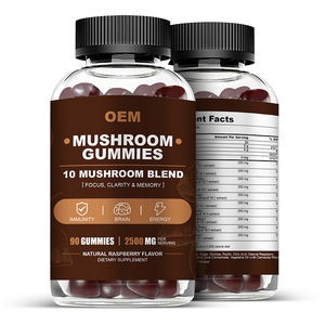 OEMコンパウンドマッシュルームガムラズベリーフレーバーハーブサプリメント大人用ビタミンゼリー状 - Product Image 2