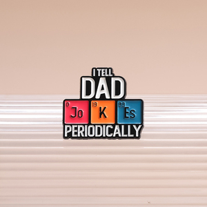 Bảng tuần hoàn của các yếu tố men pins tùy chỉnh Tôi Nói với cha định kỳ trâm cài ve áo phù hiệu đồ trang sức quà tặng cho trẻ em bạn bè - Product Image 5