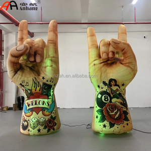 Gigante Inflable Personalizado con Diseño <span class=keywords><strong>de</strong></span> Mano Haciendo un Gesto <span class=keywords><strong>de</strong></span> Roca, Estilo Tatuaje, para Decoración <span class=keywords><strong>de</strong></span> Conciertos, Festivales <span class=keywords><strong>de</strong></span> Música, Escenarios, Fiestas y Eventos - Product Image 3