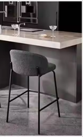 Chaise de bar de style simple, chaise haute de comptoir, chaise de salle à manger en métal, tabourets de bar