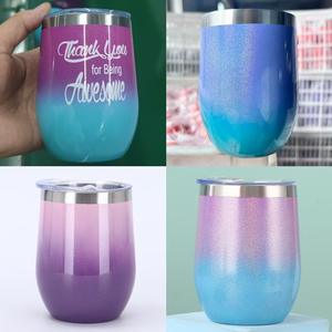 แก้วกาแฟเคลือบผงขนาด12ออนซ์พร้อมฝาปิดทำจากสเตนเลสสตีลหุ้มฉนวนผนังสองชั้นโลโก้ที่กำหนดเองสีสันสดใส - Product Image 6