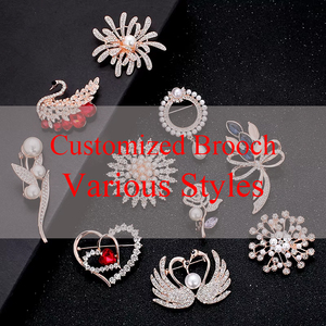 Novo Broche de Design de Borboleta, Flor de Metal da Moda, Alfinete de Strass para Presentes de Casamento Femininos - Product Image 5