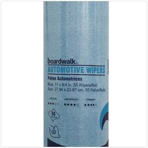 Rouleaux d'essuie-glaces automobiles Boardwalk AUTORL1650B bleus 9,4 x 11, outils de nettoyage automobile, 30 par carton - Product Image 2