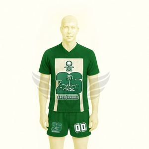Conjunto de Fútbol Personalizado 2026 para Aficionados de Arabia Saudita, Camiseta y Pantalones Cortos Verdes, Equipación de Alta Calidad - Product Image 1