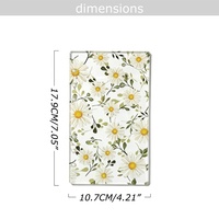 Couverture de carnet DIY Yihe A6 Fresh Little Daisy en acrylique transparent à 6 trous pour agenda à feuilles mobiles
