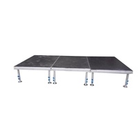 Structure de scène monopied en aluminium pour concerts en plein air, tour de treillis d'éclairage pour événements et spectacles