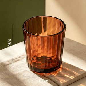 Disponibili: Barattoli in <span class=keywords><strong>Vetro</strong></span> per Candele Profumate, Verticali, Colorati, con Nervature, per Aromaterapia, Accessori per Fragranze Natalizie - Product Image 4