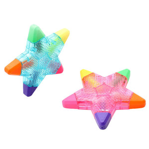 BECOL - Juego de Marcadores Fluorescentes Creativos en Forma de Estrella 5 en 1, Mini Marcadores de Alta Visibilidad para Niños - Product Image 2
