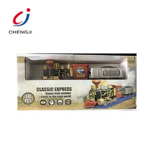 ร้อนไฟฟ้าพลาสติกการศึกษารุ่น10ชิ้นแสง <span class=keywords><strong>Diy</strong></span> รถไฟติดตามของเล่นรถไฟชุด - Product Image 3