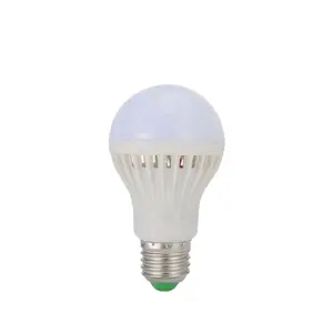 经济高效的ac110v 220v led应急灯电池充电led照明e27灯led声音传感器灯泡