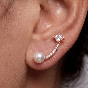 Shell Pearl Necklace S925 <b>Silver</b> Gold Plated Minimalist Pendant Jewelry for Women Elegant Bridal Wedding Anniversary Gift - Product Image 3