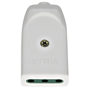 วิมาร์ 2P+T 10A P11 ซ็อกเก็ตสีขาวแกนหมุน 13 มม. ยาว 6 มม. กว้าง 1.2 มม. สูง - Product Image 1