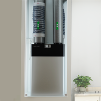 Ventilation des pièces avec récupération de chaleur, système de ventilation de fumée avec noyau de récupération de chaleur, ventilateur EC 500 Cmh pour salon