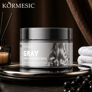 KORMESIC Marque Privée OEM 120g Cire Colorante pour Cheveux Teinture Temporaire à Usage Unique Rouge Blanc Gris Violet Coloration Rapide Longue Durée - Product Image 4