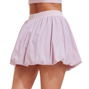 Jupe de sport taille haute pour femme avec logo personnalisé, jupe bulle d'été avec short intégré, pour padel, pickleball, badminton, tennis, avec poches latérales - Product Image 6