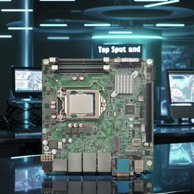 IEI Mini-ITX SBC Industrial Motherboard LGA1200 Single Board Computer Embedded Computer Dual Independent Displays_KINO-DH420