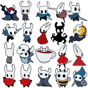 Nieuwste 20 schattige Hollow Knight merchandise pins gemengde partij game metalen emaille badges - Product Image 1