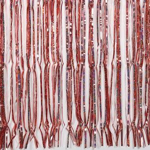 Tenda metallica della stagnola del Laser della frangia della Tinsel del fondo all'ingrosso della decorazione del partito - Product Image 6