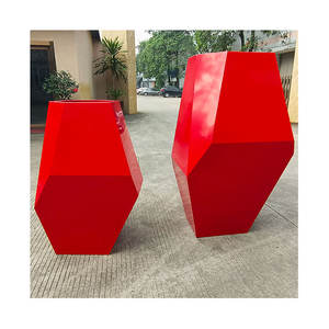 Jardinière en métal anti-corrosion galvanisée d'extérieur personnalisée pot de plantes de jardinage agricole - Product Image 6