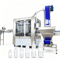 Machine de remplissage et de bouchage compacte 2000BPH pour eau minérale |   Petit remplisseur de bouteilles PET pour ligne d'embouteillage d'eau pure