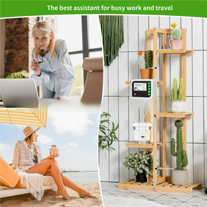 Système d'arrosage automatique DIY pour <span class=keywords><strong>plantes</strong></span> en pot en plastique, kit d'irrigation goutte à goutte intelligent moderne pour maison, bureau, balcon, jardin, OEM ODM - Product Image 5