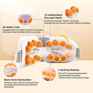 Masajeador de Ojos Eléctrico Inteligente al Vapor con Carga USB, Control de Tiempo, Batería de 850 mAh y 1 Año de Garantía, Venta al Por Mayor OEM - Product Image 2