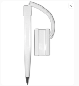 Stylo bille personnalisé avec logo, à fixation murale pour comptoir de banque, avec cordon rétractable de 45 pouces, cadeau promotionnel d'entreprise - Product Image 3