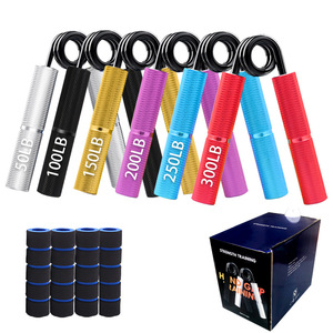 CHENGMO SPORTS - Agarradores Antideslizantes <span class=keywords><strong>de</strong></span> Alta Resistencia para Dedos, Muñecas y Antebrazos, Fortalecedor <span class=keywords><strong>de</strong></span> Músculos del Brazo, Agarre Metálico para Manos con Esponja - Product Image 1