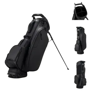 फ्लोरा कस्टम लोगो प्रीमियम लक्ज़री फुल लेंथ लेदर वाटरप्रूफ गोल्फ क्लब कार्ट बैग 14 वे कार्ट गोल्फ बैग पुरुष महिलाओं के लिए