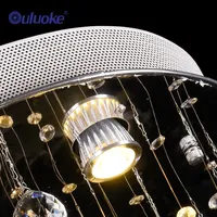 Lustre moderne de luxe en cristal, grand luminaire suspendu en spirale pour villa, hall de grande hauteur, projet hôtelier