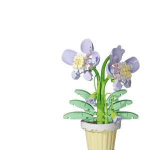 Modèle de plante en pot, ornement floral, mini-blocs de construction en plastique, jouets de divertissement, modèles d'art 3D, ensemble de jouets, cadeaux de Noël - Product Image 4