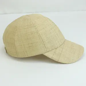 قبعة قصبة من النوع الكلاسيكي للجنسين مخصصة للبيع بالجملة لعام 2024 قبعة قصبة ذات حافة واسعة قبعة بيسبول قصبة