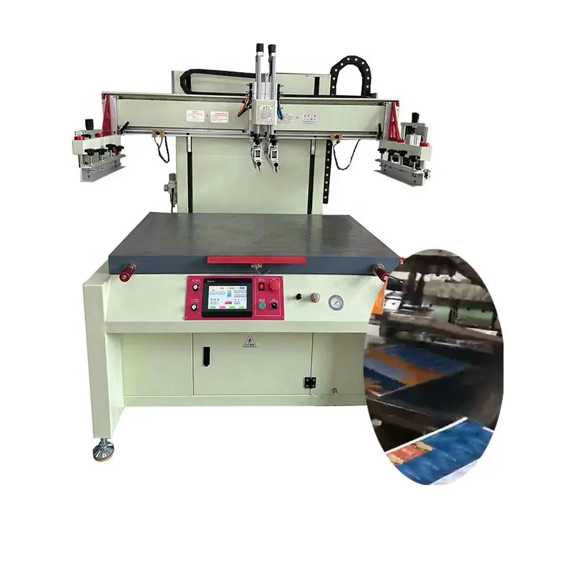 Macchina da stampa a schermo piatto di sollevamento automatica macchina da stampa a colori per grandi aree attrezzatura da stampa piatta semiautomatica