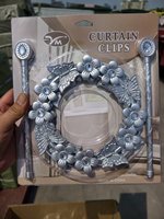 Prêt à expédier : Clip de rideau en stock, forme cercle, accessoires de rideau, panneau de rideau de fenêtre, Cortinas Rideaux De Maison