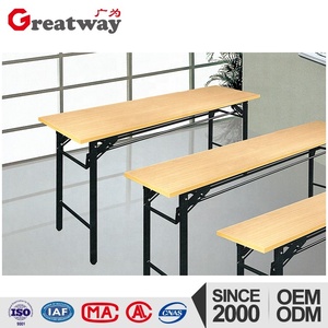 Gấp bàn với bánh xe <span class=keywords><strong>Modular</strong></span> hiện đại phòng họp văn phòng nội thất văn phòng sắt máy tính bảng đào tạo bàn - Product Image 5