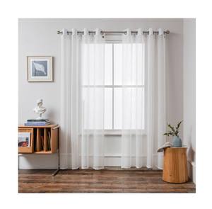 Meilleure vente Décoration de la maison Rideau <span class=keywords><strong>blanc</strong></span> en voile de tulle Rideaux de salon Rideau transparent pour la maison - Product Image 1