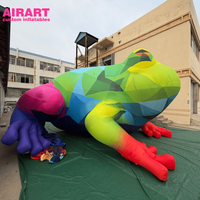 Mascotte gonflable grenouille pour la décoration de scène, modèle d'animaux grenouilles personnalisé, ballon gonflable pour idées de fête