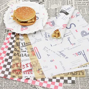 Custom Non-Stick Greaseproof Food <b>Paper</b> <b>Burger</b> <b>Wrapping</b> Disposable Double-Sided Coated for Sandwich Bread - Product Image 1