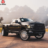 Ruedas de Aleación Forjadas Personalizadas en Oferta para Camionetas Ford RAM 8x180 8x200 8x165.1 8*5.5 8.6.5 22 24 26 28 30 Pulgadas con Borde Pulido