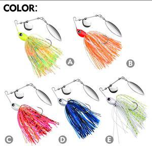 10g/14g Spinnerbait pêche <span class=keywords><strong>leurre</strong></span> fil appât métal Spinner Buzzbait nageur crochet gabarit Kit jupe pêche pour bar <span class=keywords><strong>brochet</strong></span> <span class=keywords><strong>hiver</strong></span> - Product Image 4