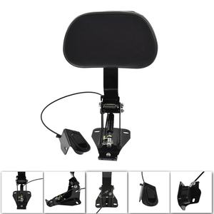 मोटरसाइकिल समायोज्य पूर्ण फॉरवर्ड बैकरेस्ट ब्लैक/क्रोम हार्ले के लिए हर्ले 2009-2023 राइडर बैकरेस्ट - Product Image 5