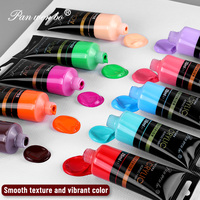 Peinture acrylique pour artistes, 24 couleurs, 35 ml, ensemble de peinture acrylique, pigment de peinture professionnel, peinture acrylique pour papier, toile, bois, céramique, pierres