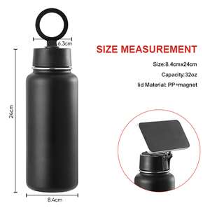 Borraccia Termica Everich in <span class=keywords><strong>Acciaio</strong></span> Inossidabile con Coperchio Magnetico, Supporto e Stand per Telefono, Regolabile, per iPhone, Ideale per Campeggio - Product Image 5